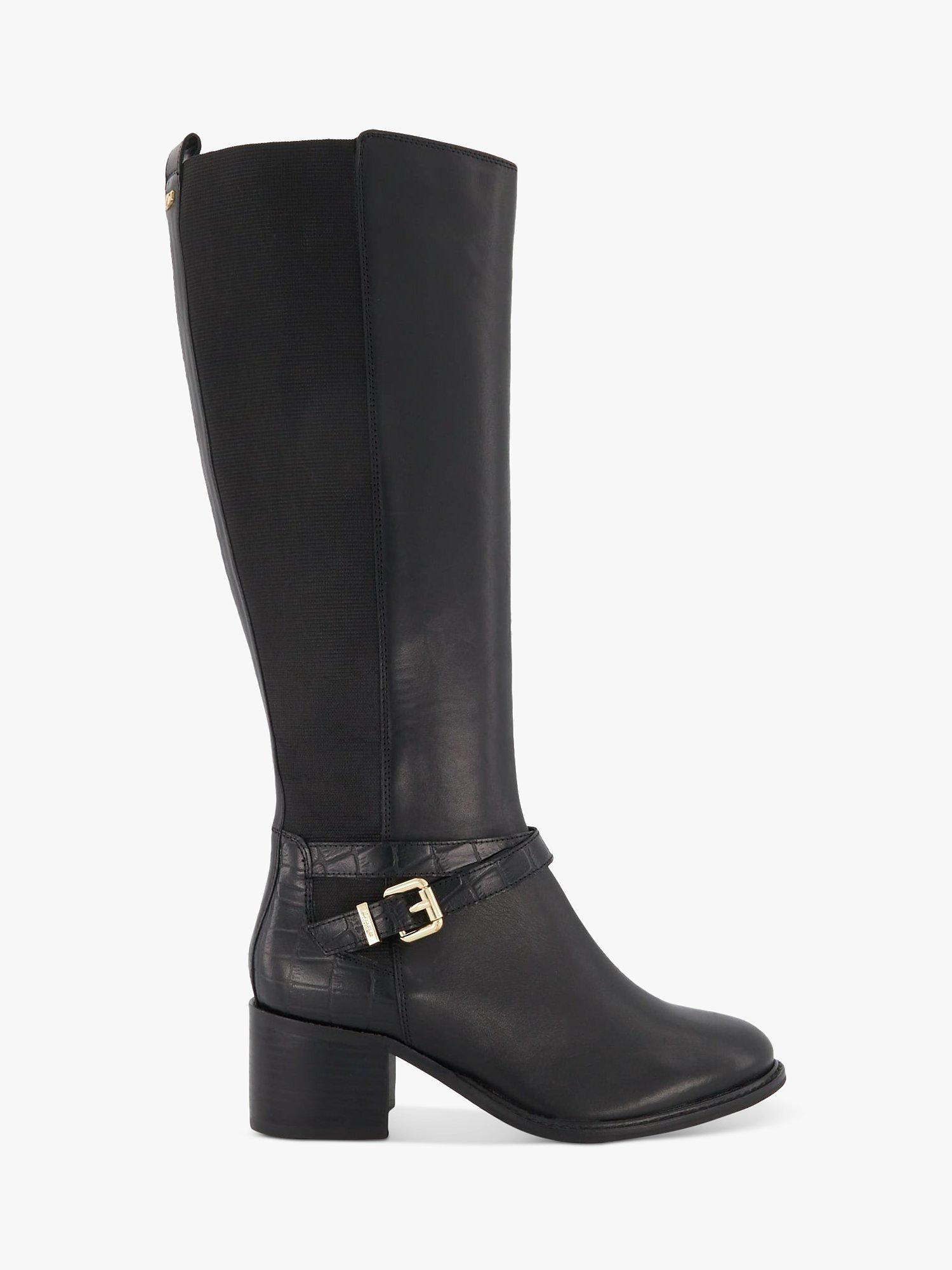 Dune Wide Fit Tildy Knee High Leather Boots