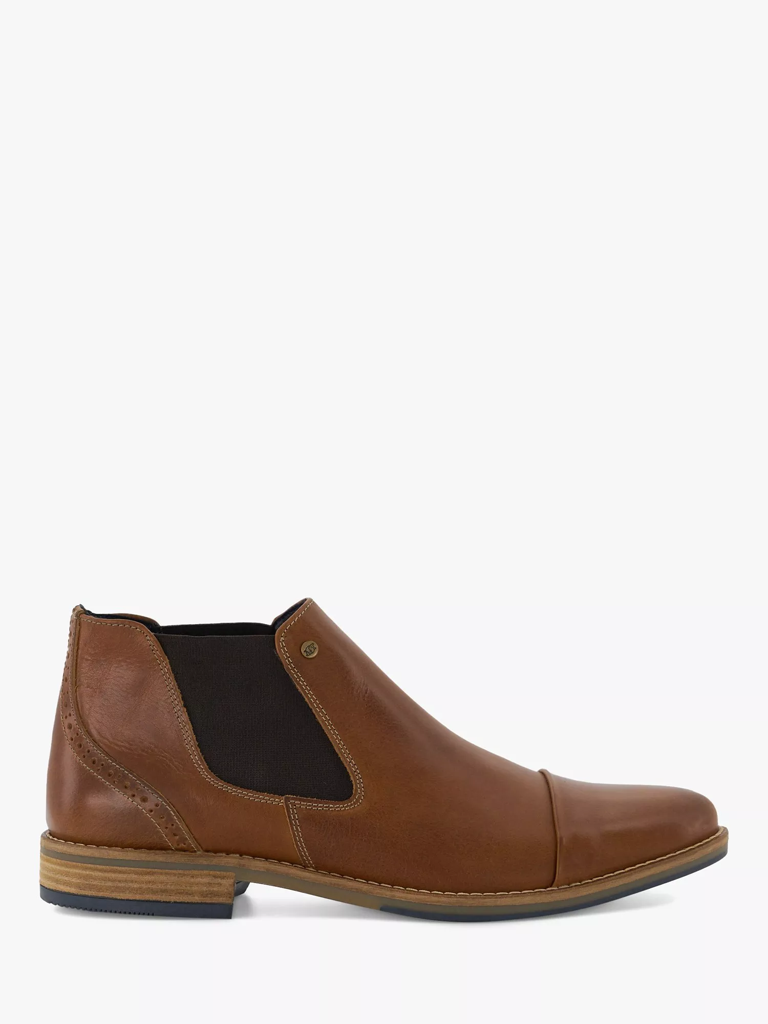 Dune Chilean Wide Fit Leather Chelsea Boots Tan