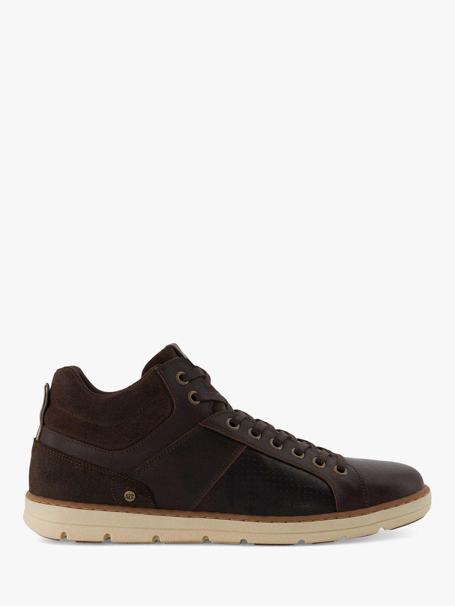 Dune Southern Perforated Detail Hi-Tops, Brown
