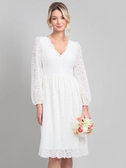 Alie Street Lauren Lace Wedding Dress, Ivory, Ivory