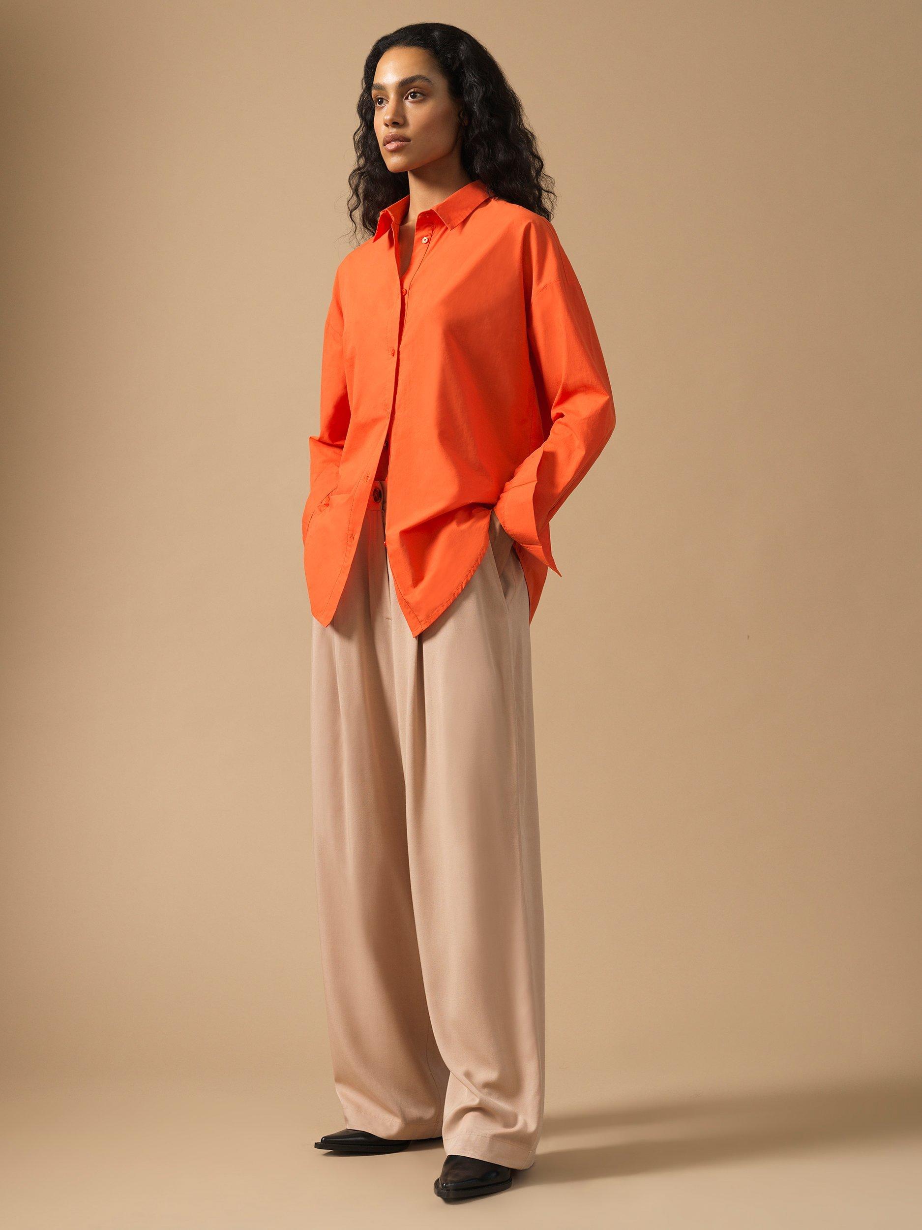 Great Plains Core Shirting Button Down Shirt, Sunset Orange