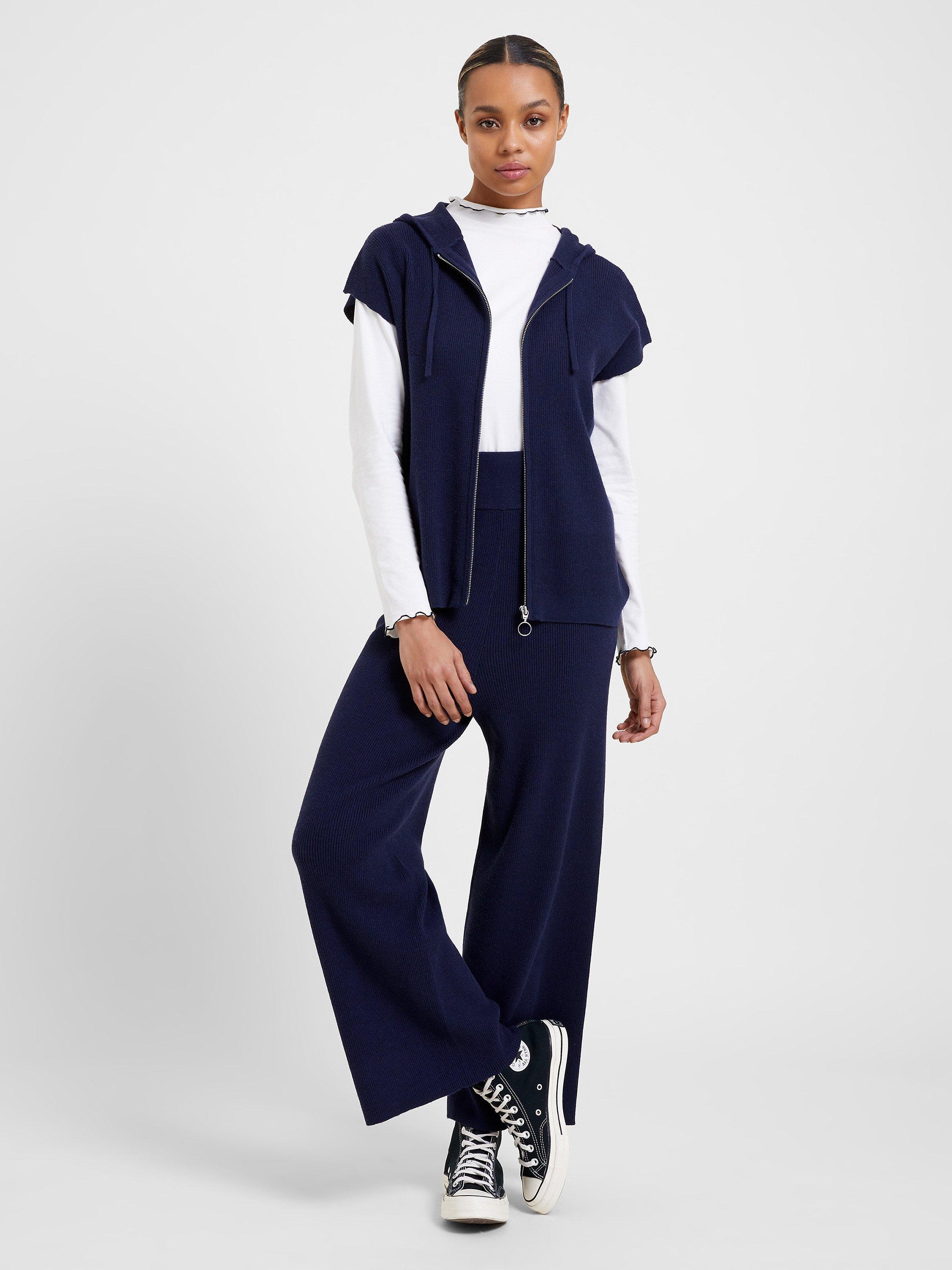 Great Plains Winter Comfort Short Sleeve Knit Jumper, Dark Indigo