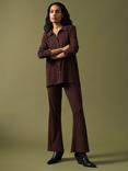 Great Plains Modern Rib Jersey Trousers, Cocoa