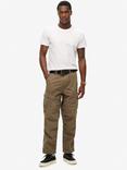 Superdry Organic Cotton Vintage Parachute Cargo Pants, Dark Khaki