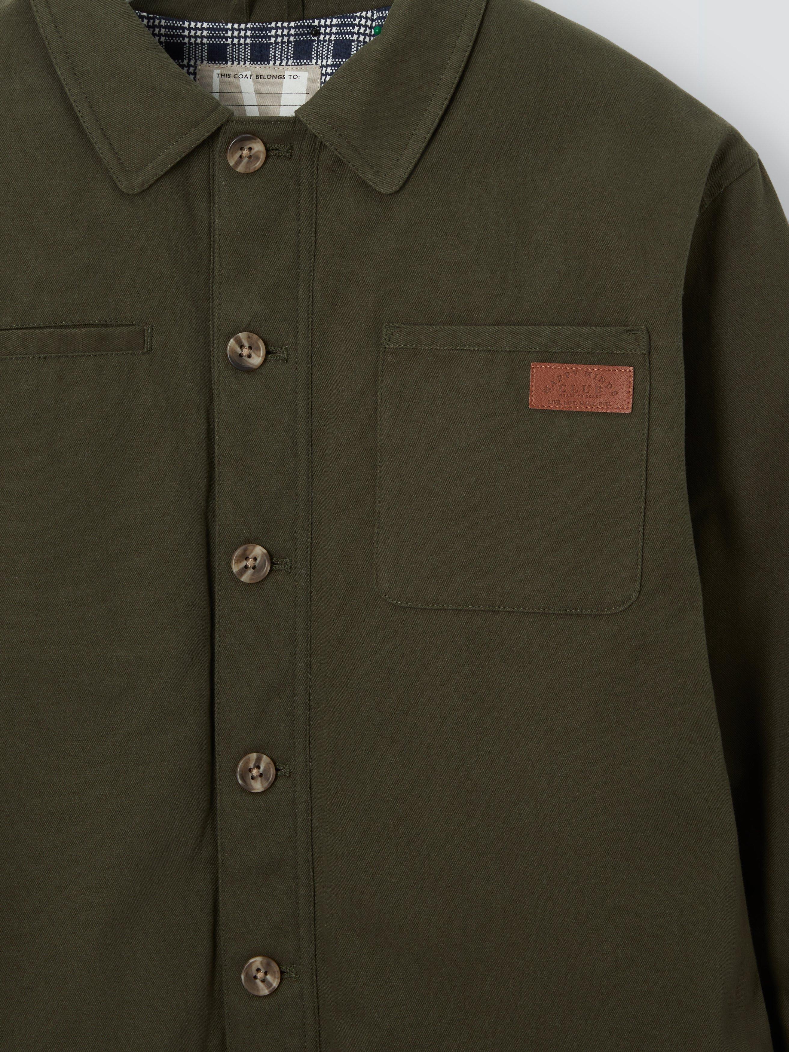Product image 7 of 7, which shows John Lewis Kids' Utility Padded Shacket, Khaki, 9 years