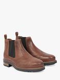 Celtic & Co. Leather Chelsea Brogue Boots, Antique Brown