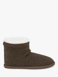 Celtic & Co. Knitted Sheepskin Shortie Slippers, Tanners Brown