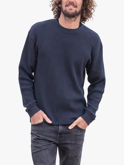 Celtic & Co. Waffle Knit Jumper - view 2, Dark Navy