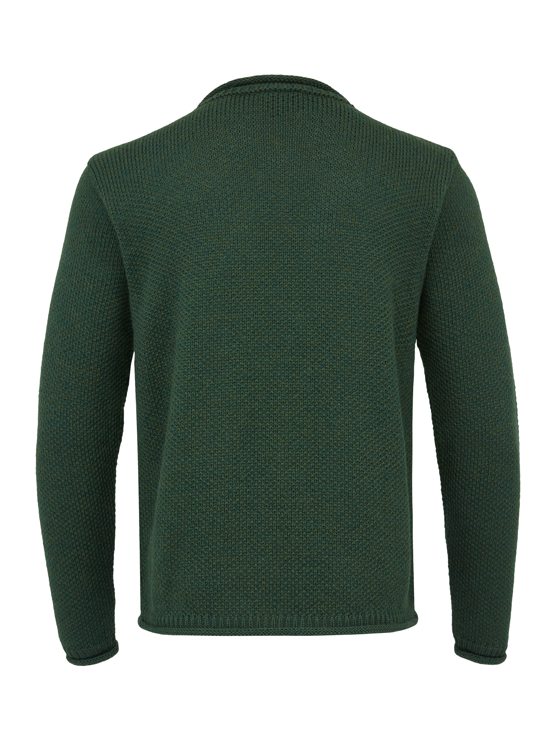Product image 4 of 9, which shows Celtic & Co. Merino Wool Crew Neck Jumper, Forest, S
