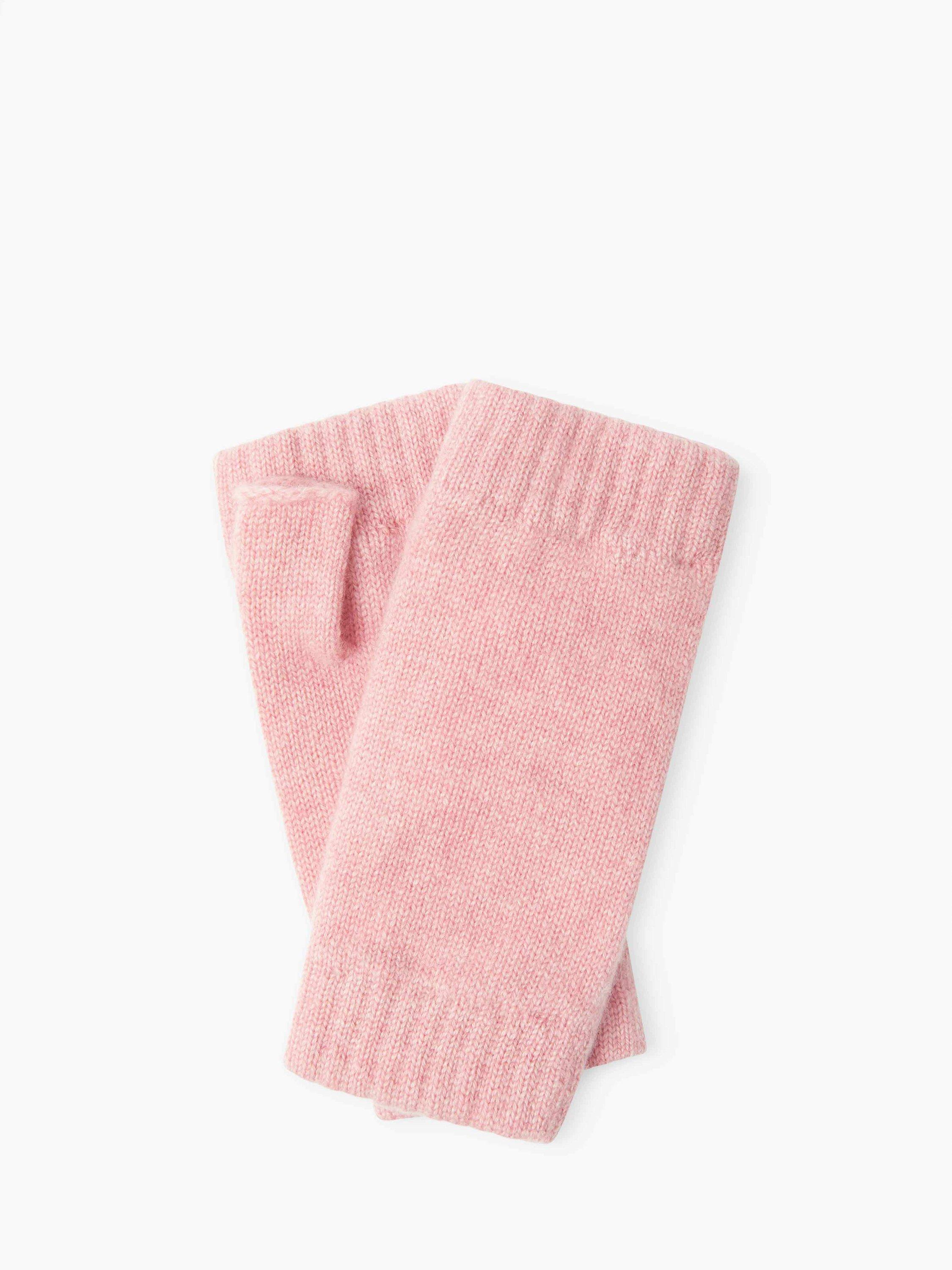 Brora Cashmere Wrist Warmer Gloves, Shell, One Size