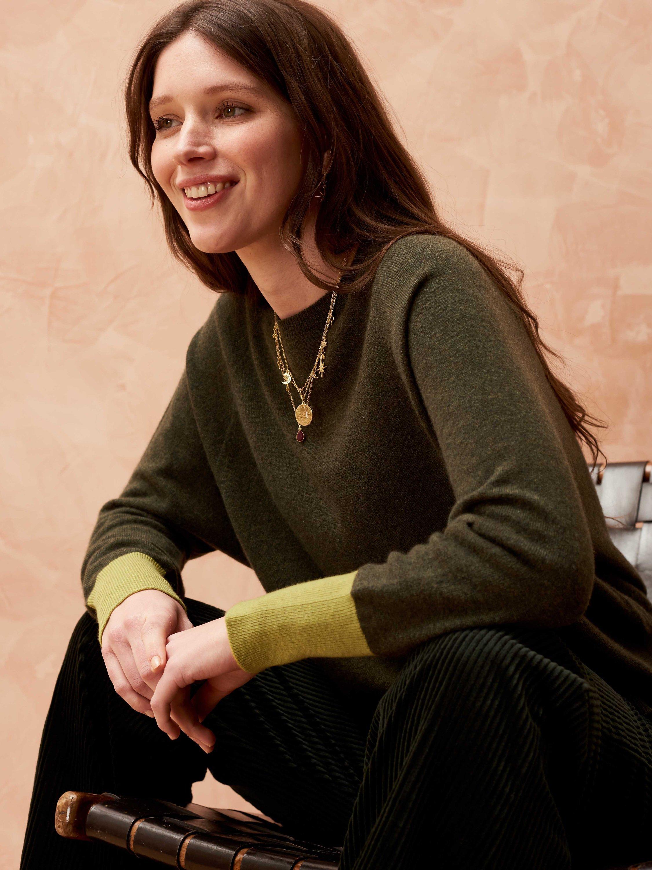 Brora Cashmere Batwing Jumper, Sorrel