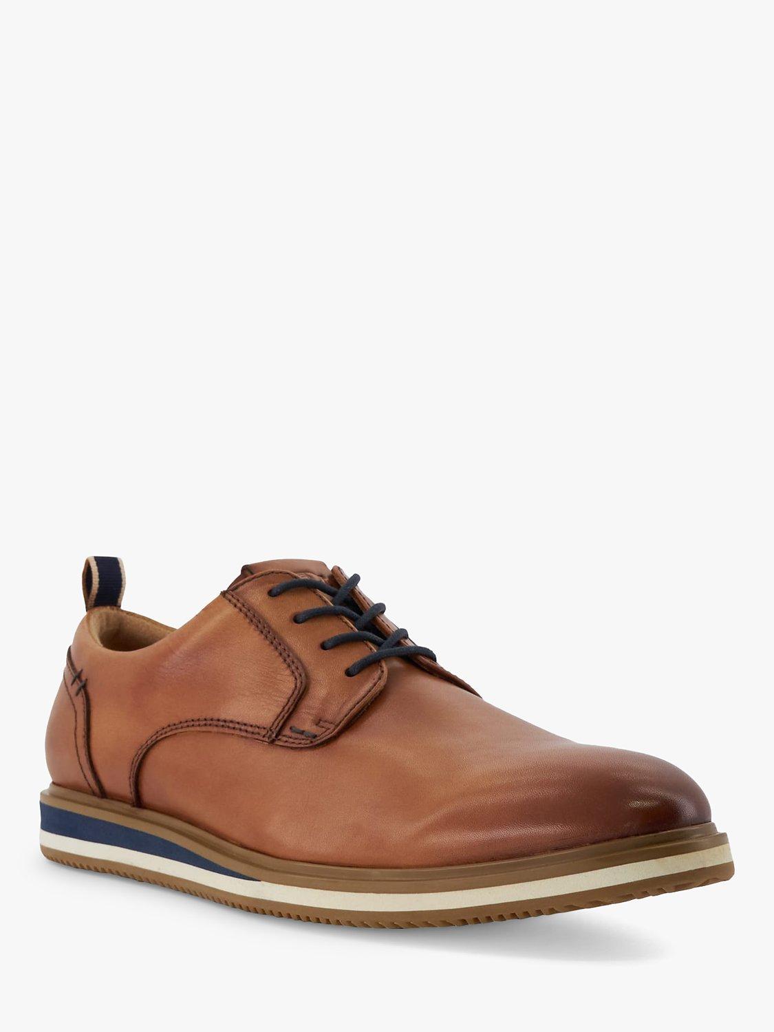 Product image 5 of 5, which shows Dune London Blaksley Leather Lace-Up Shoes, Tan, 6