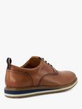 Dune London Blaksley Leather Lace-Up Shoes, Tan