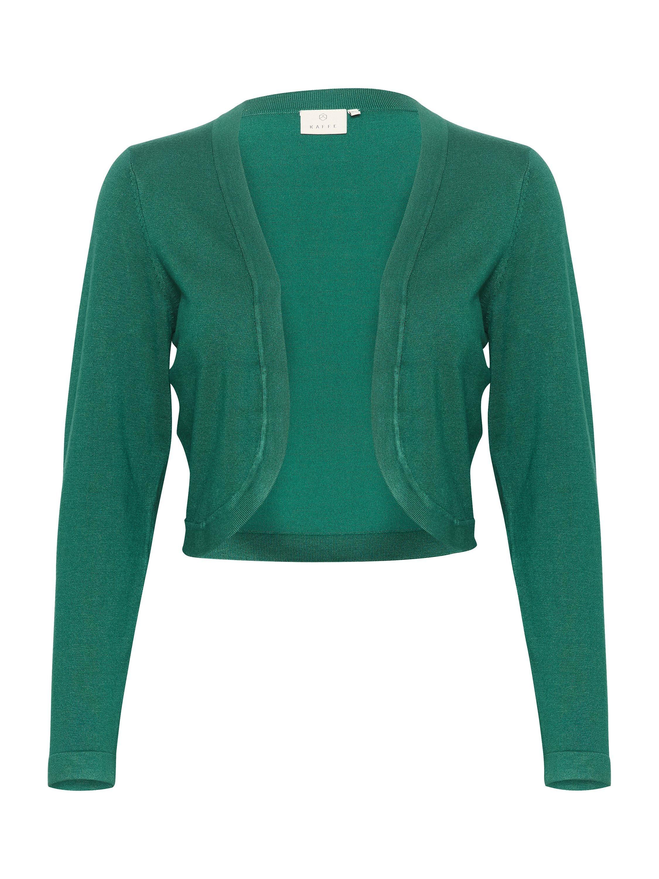Product image 5 of 6, which shows KAFFE Astrid Bolero Cardigan, Aventurine, XL