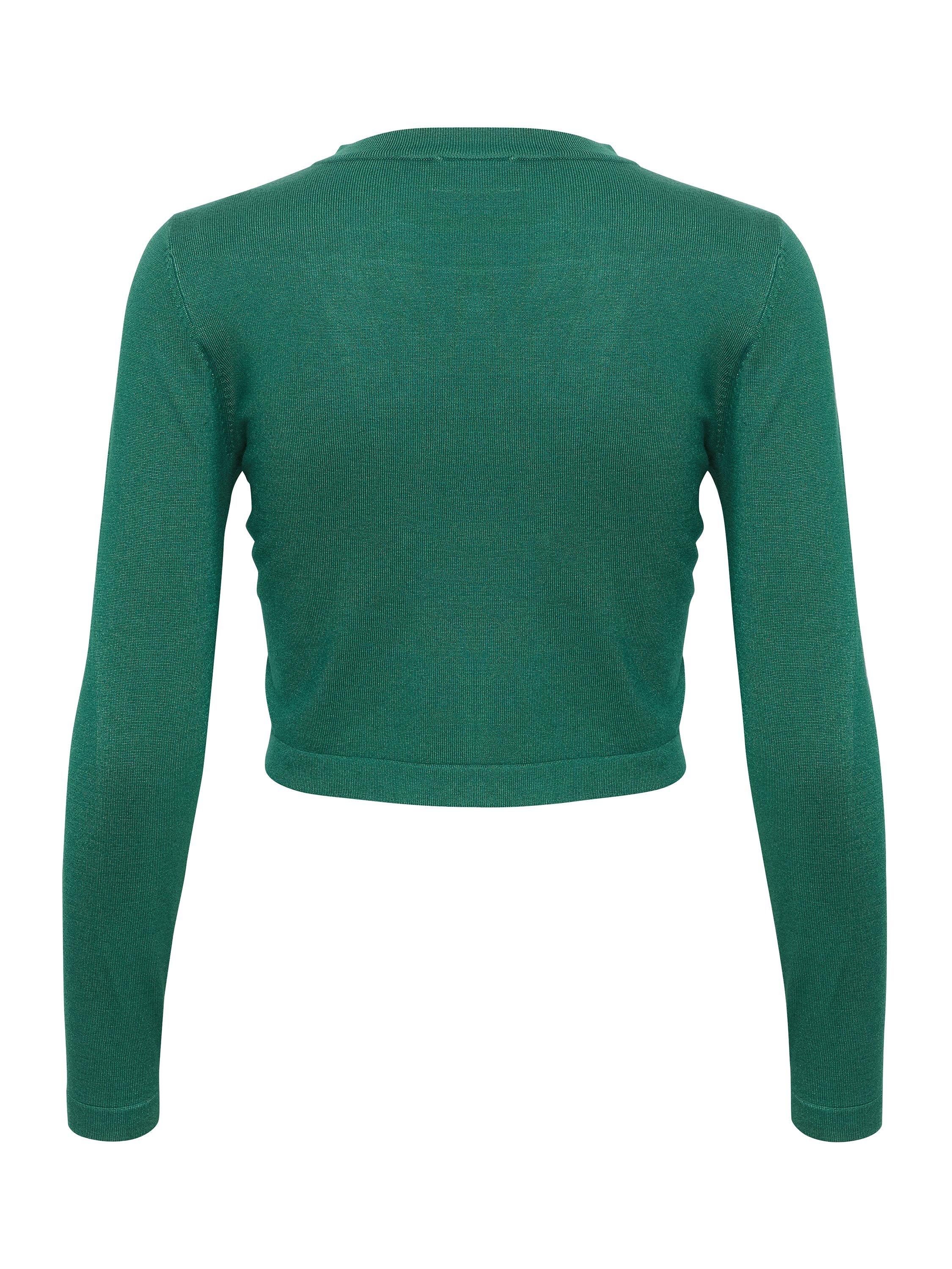 Product image 6 of 6, which shows KAFFE Astrid Bolero Cardigan, Aventurine, XL