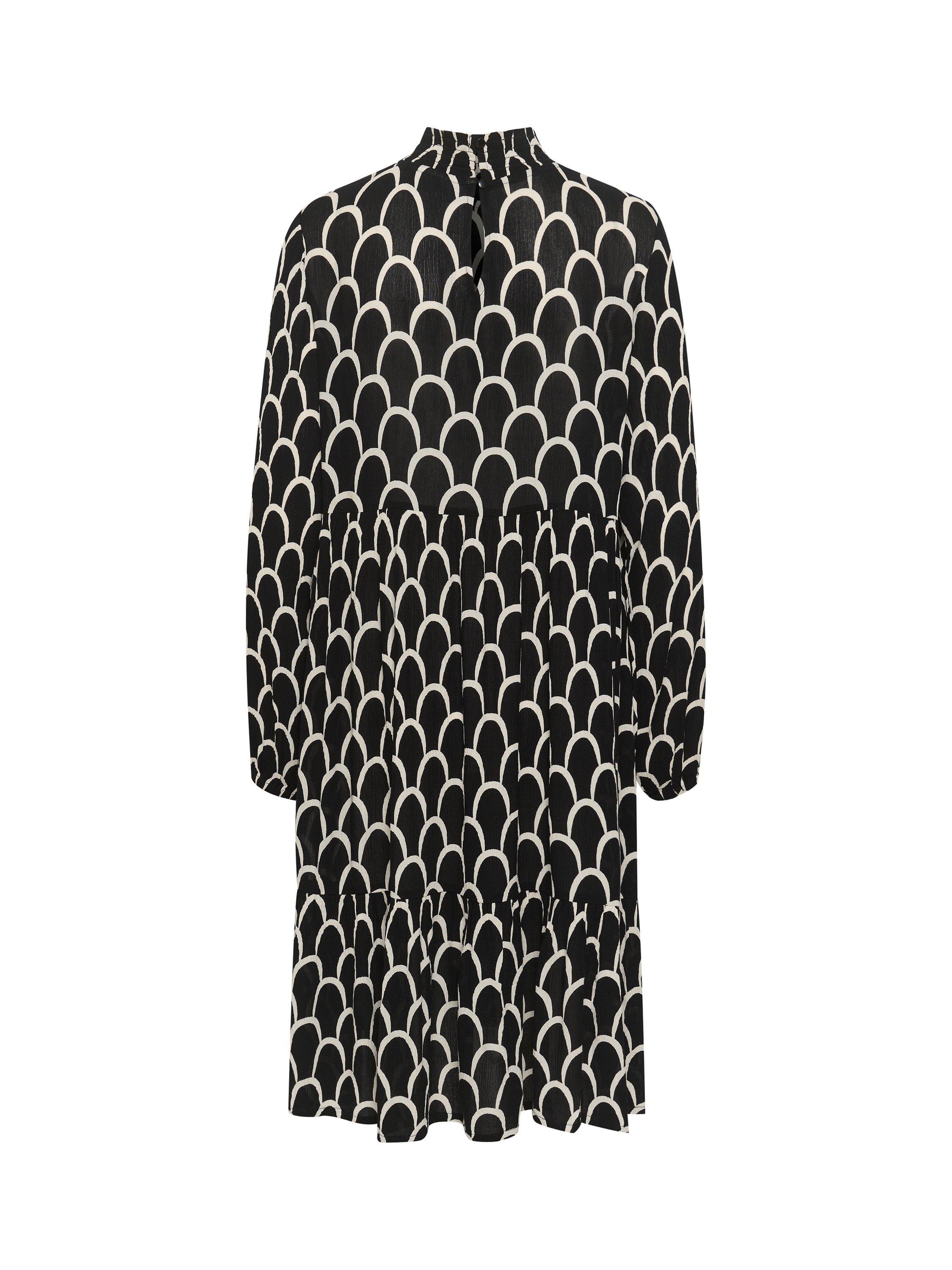 KAFFE Karina Amber Graphic Print Midi Dress