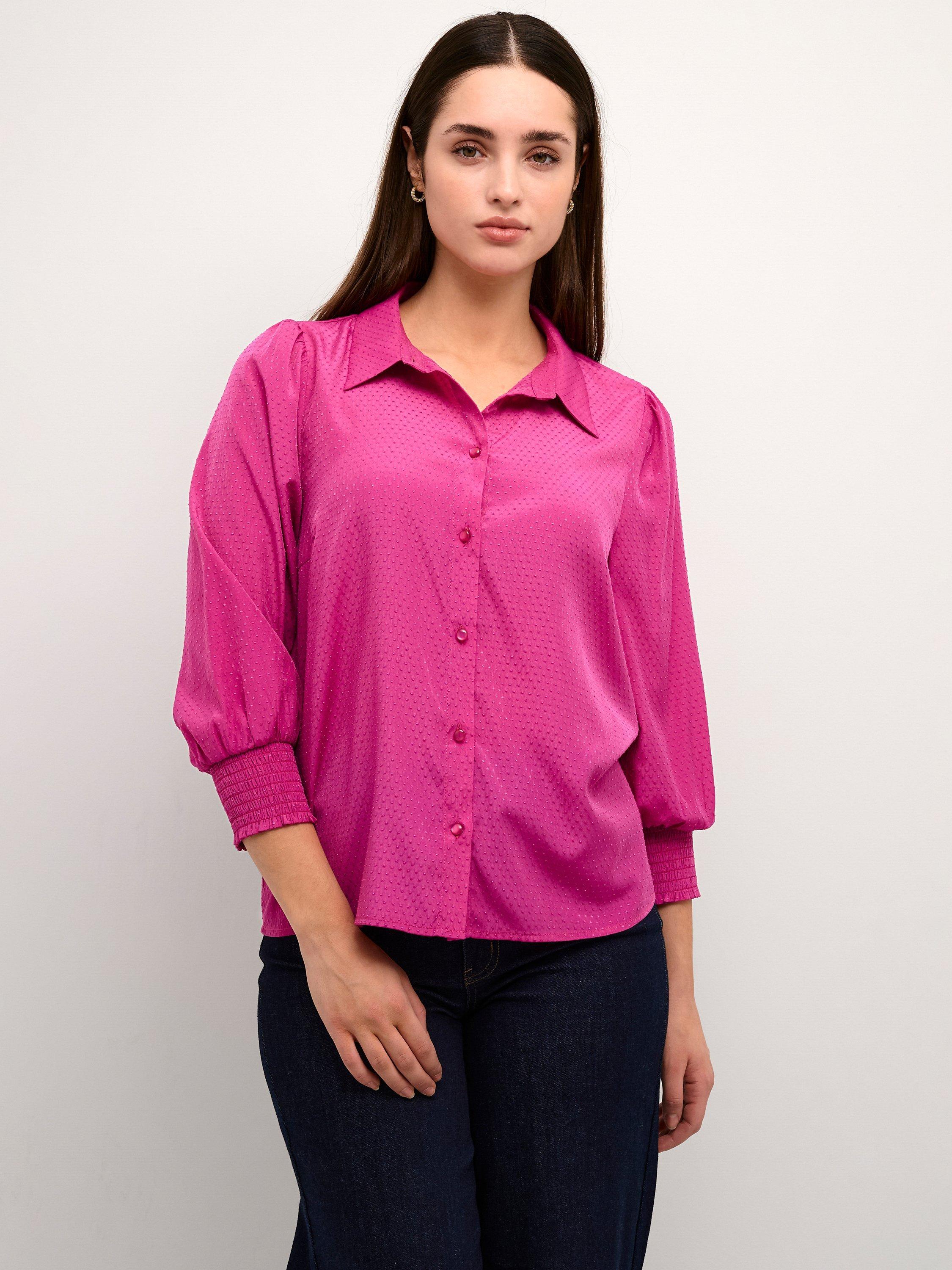 KAFFE Catia Shirt, Fuchsia