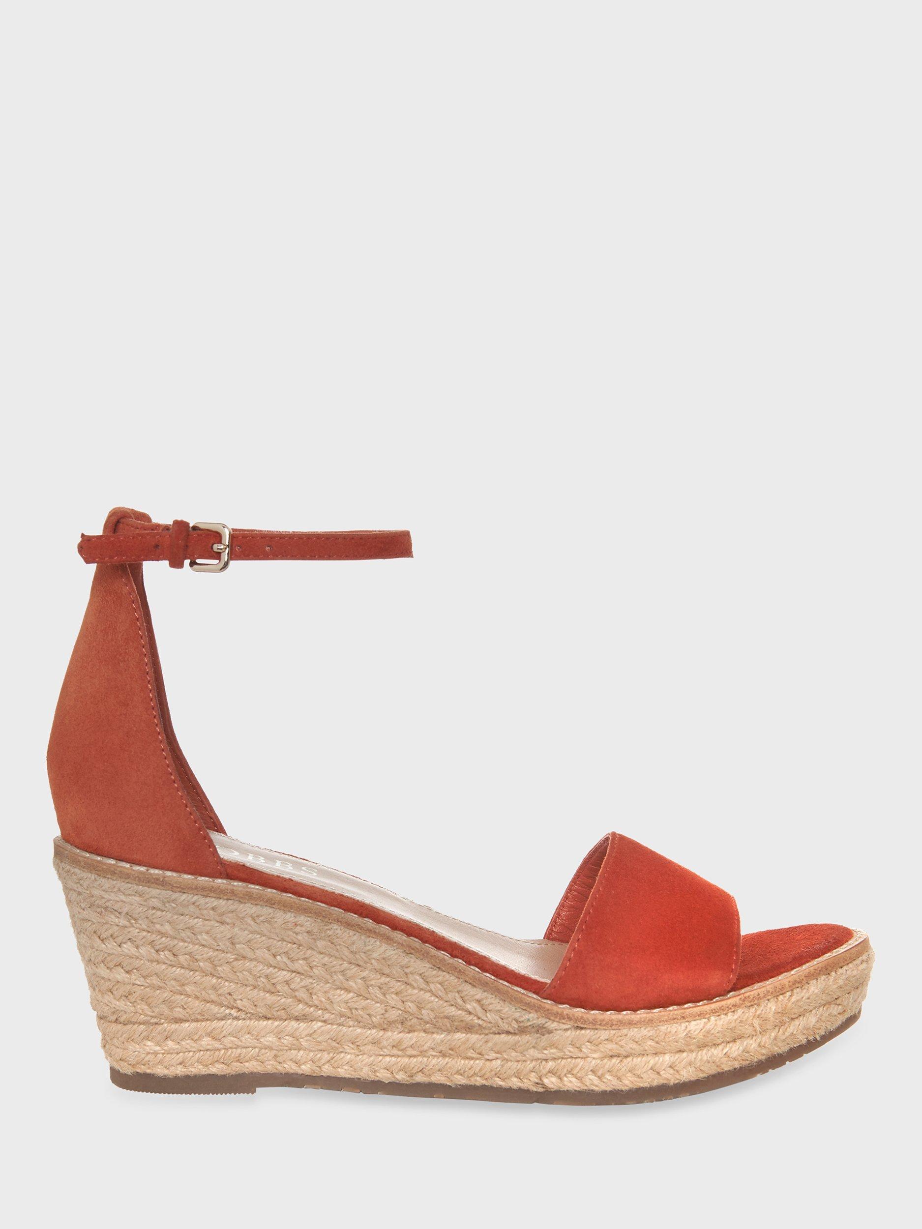 Hobbs Vespa Suede Espadrille Wedge Sandals, Deep Apricot