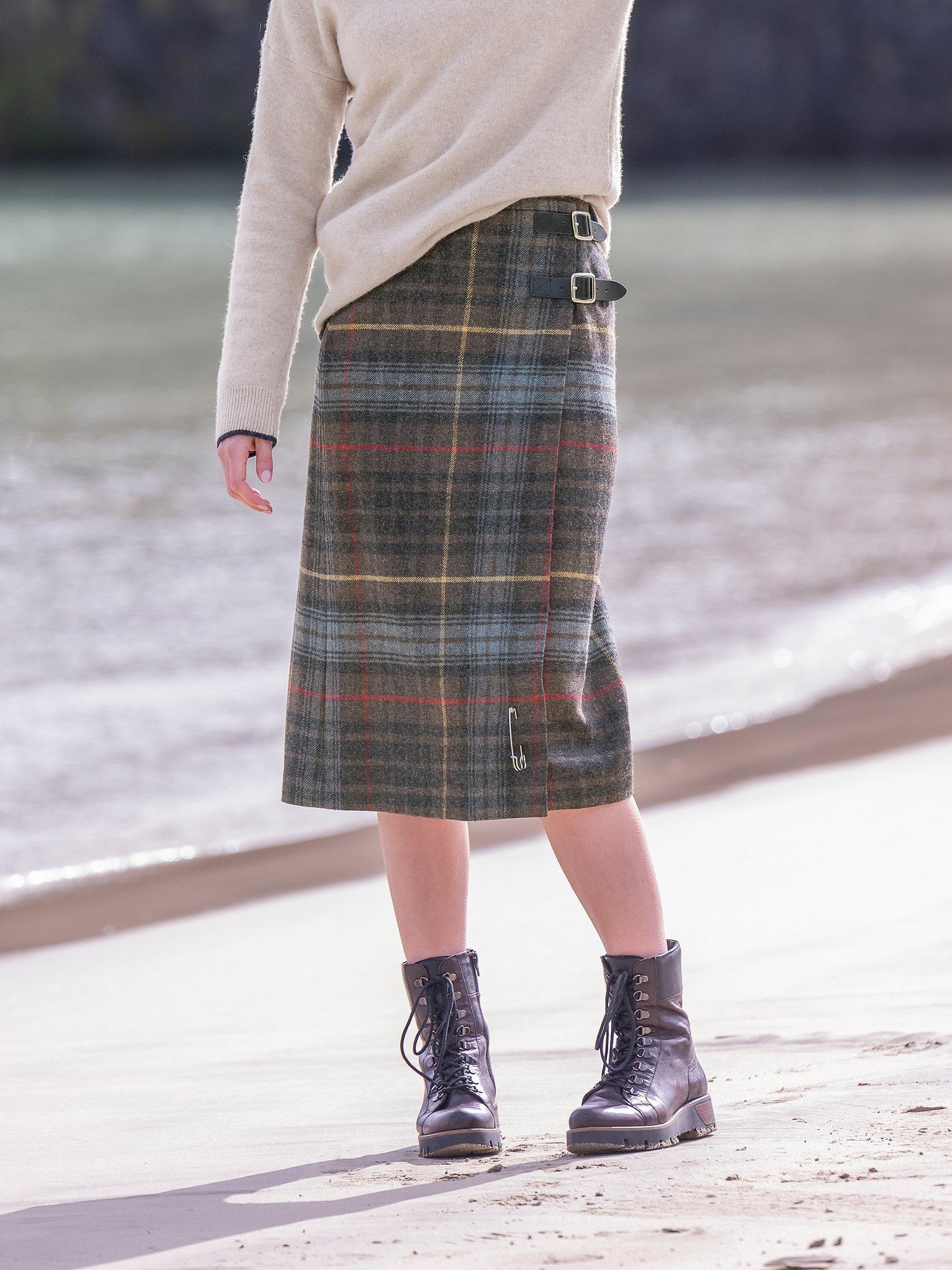 Celtic & Co. Celt Midi Kilt, Tanners Brown
