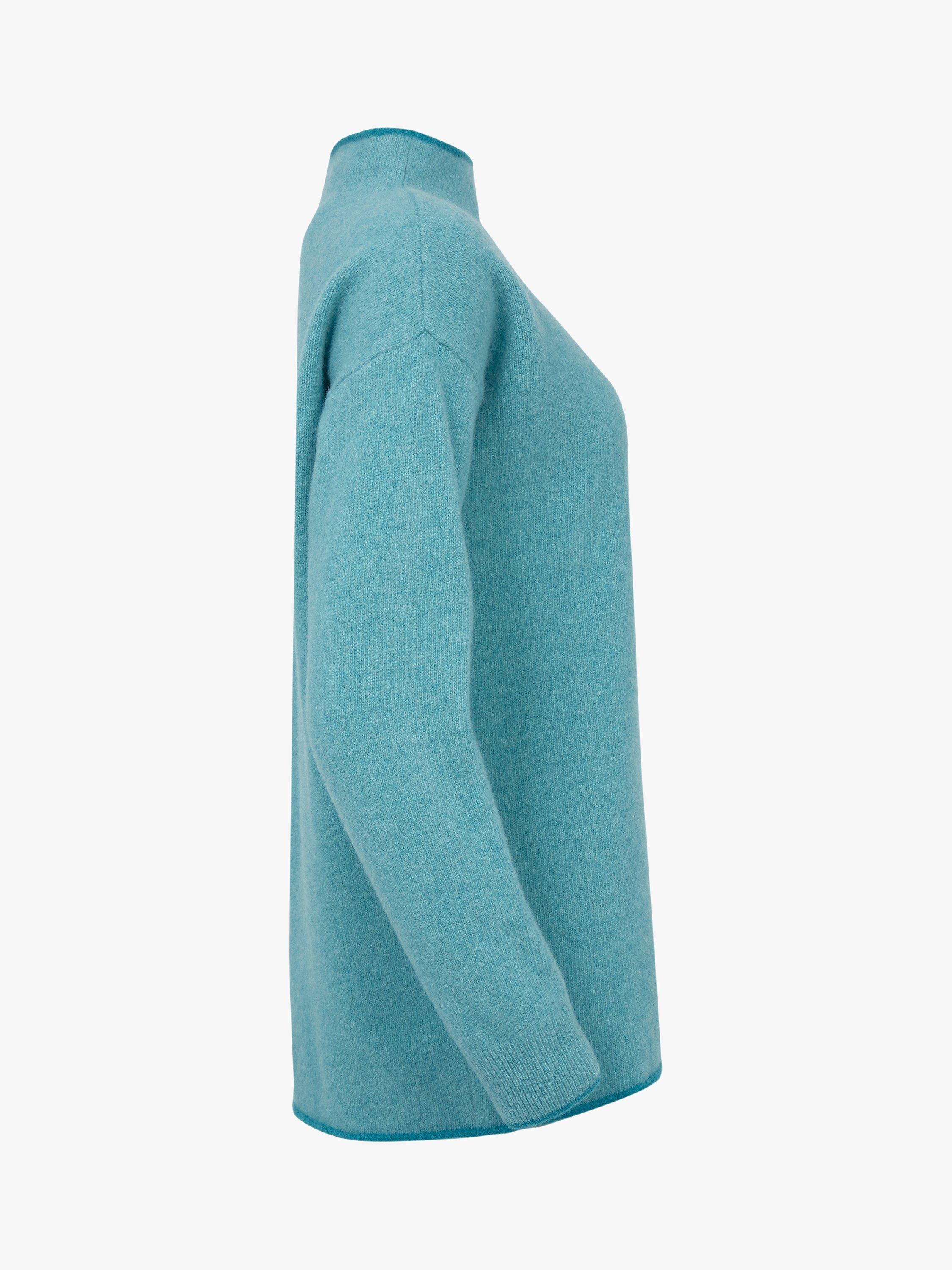 Product image 5 of 9, which shows Celtic & Co. Felted Funnel Neck  Wool Jumper, Sea Glass, M