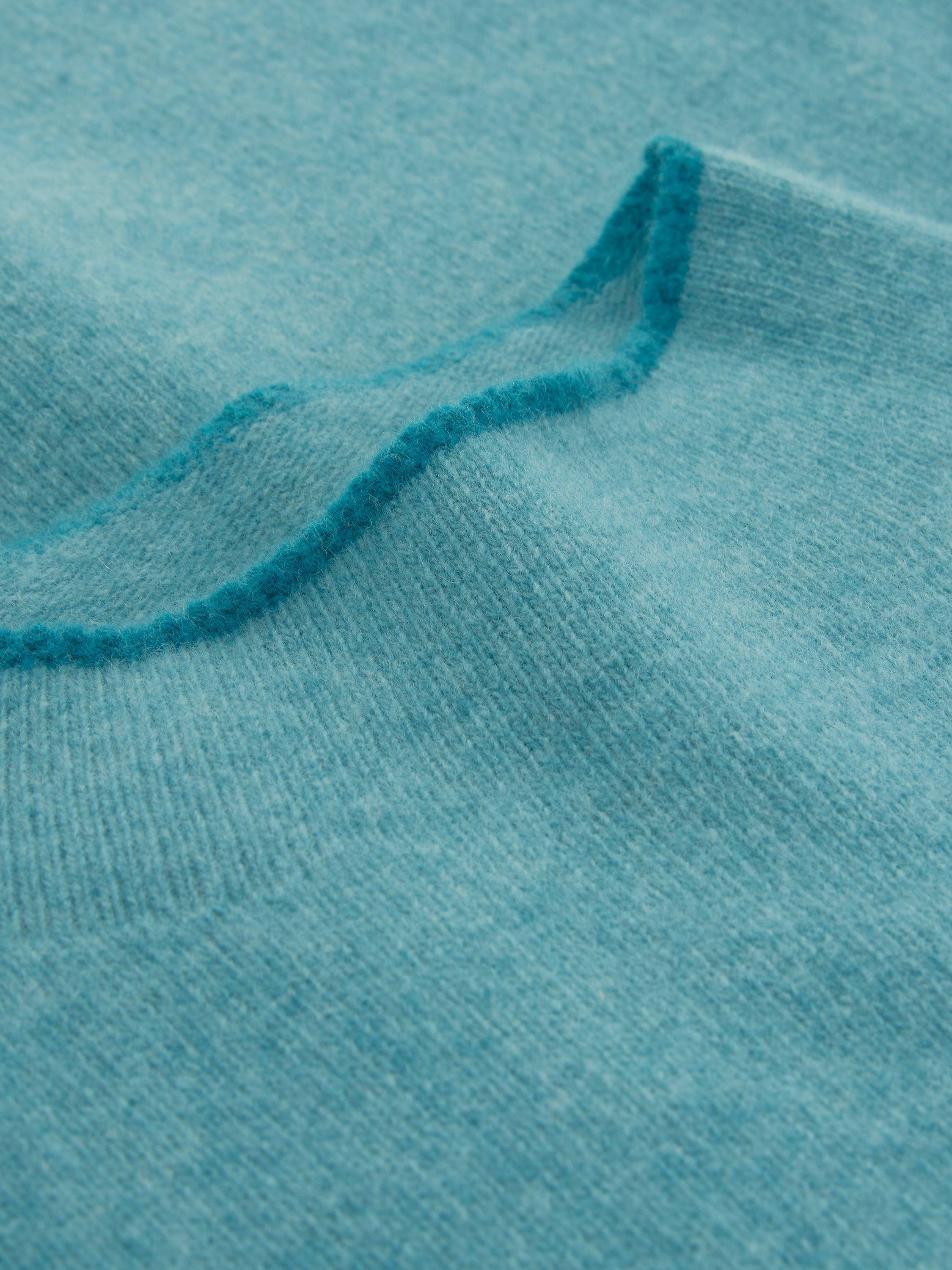Product image 7 of 9, which shows Celtic & Co. Felted Funnel Neck  Wool Jumper, Sea Glass, M