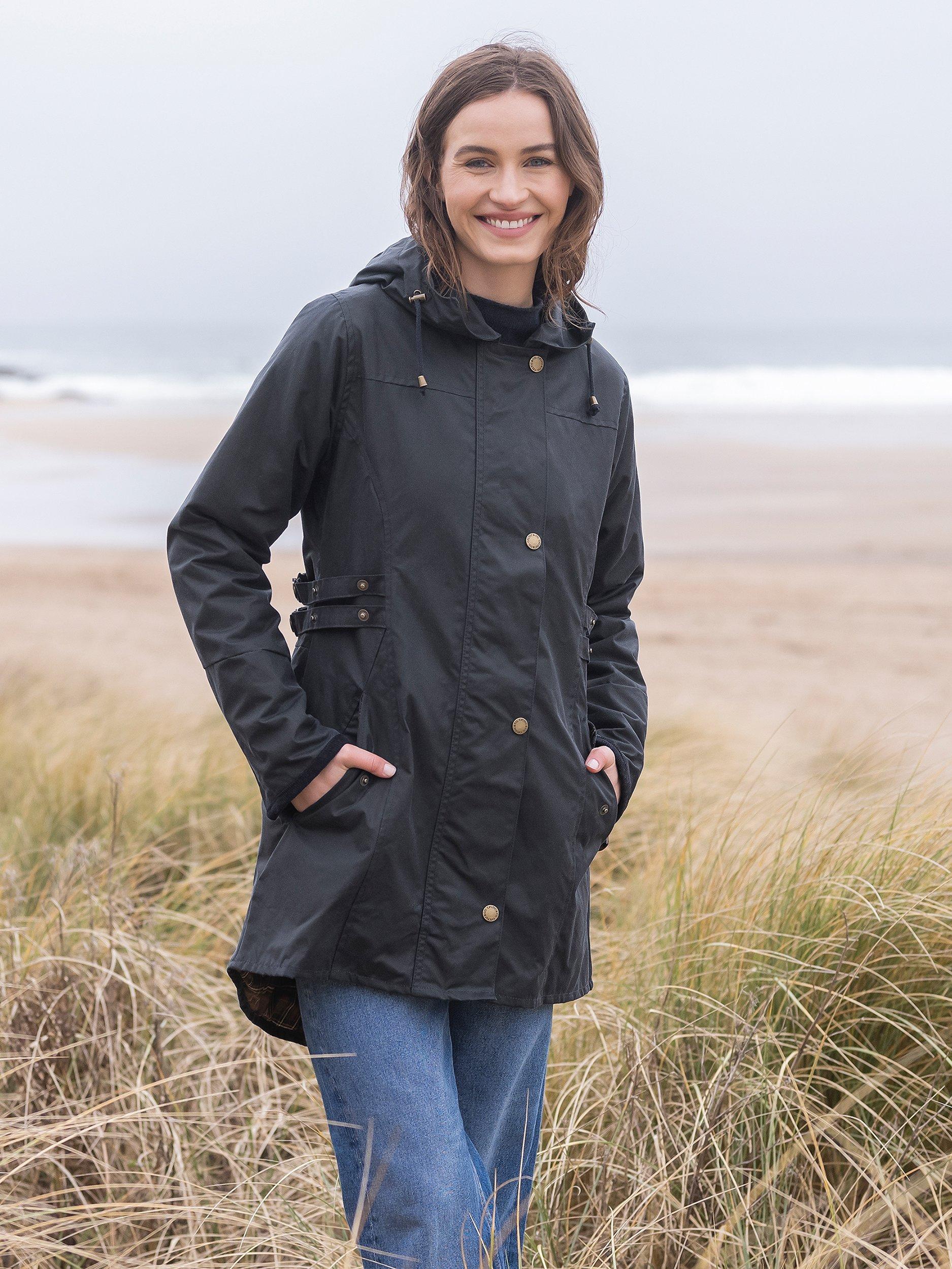 Celtic & Co. Wax Riding Coat, Dark Navy