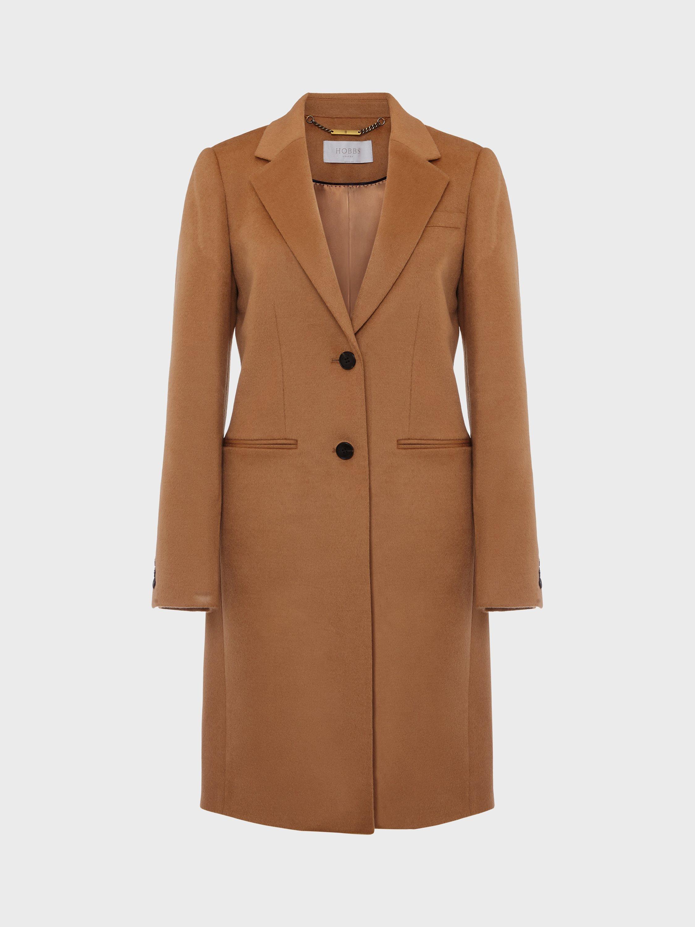 Hobbs Petite Tilda Wool Coat, Classic Camel, 6