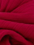 Hobbs Reena Plain Knit Dress, Berry Red
