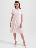 Hobbs Chara Plain Dress, Pale Pink