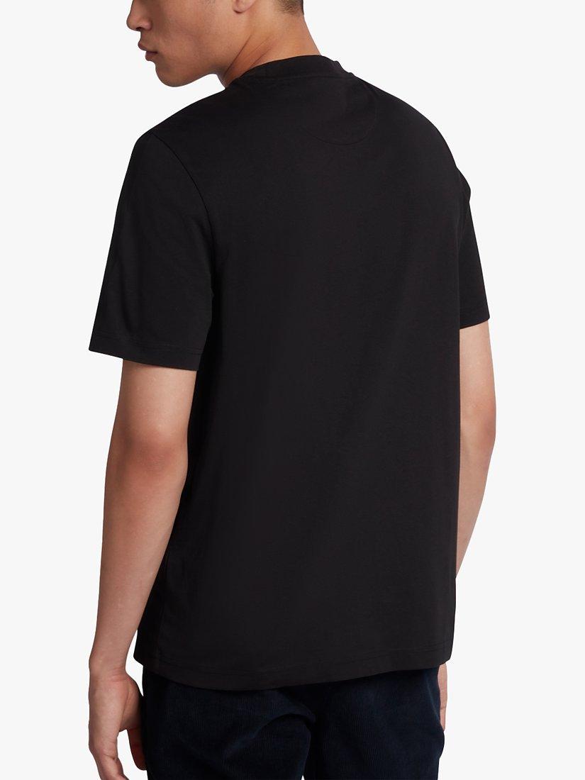 Product image 2 of 5, which shows Farah Danny Regular Fit Organic Cotton T-Shirt, Black, S