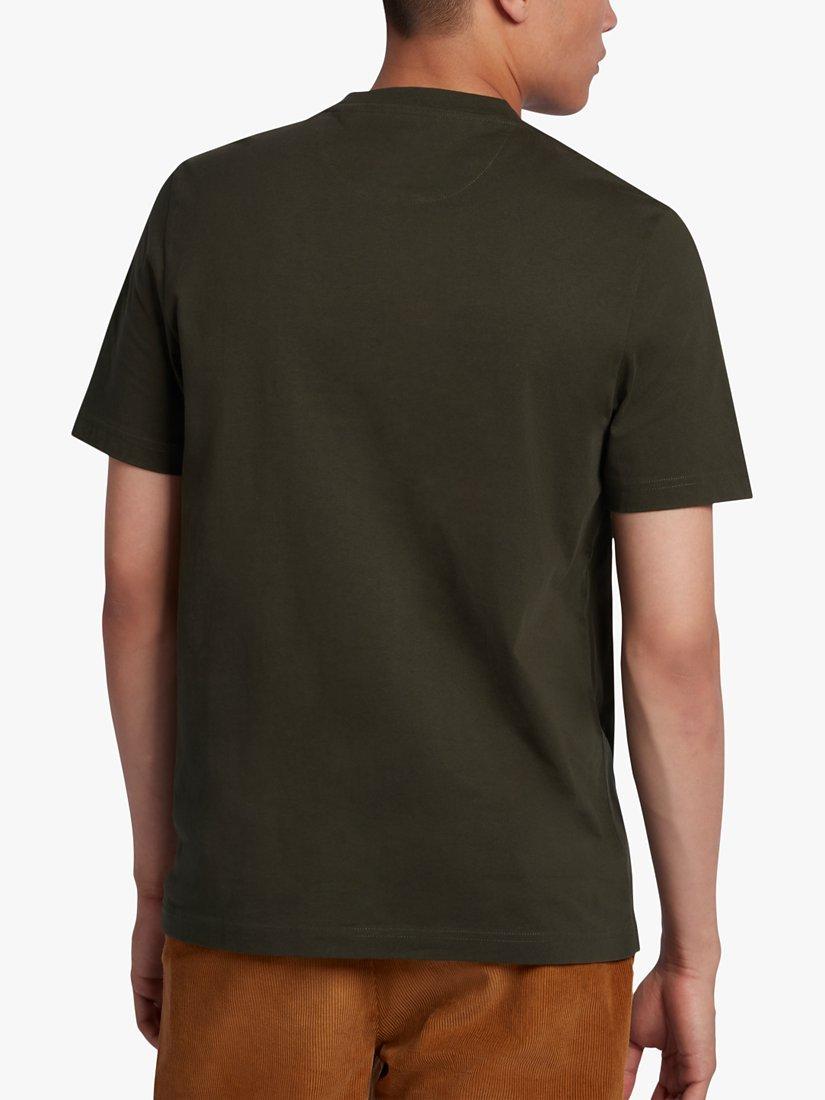 Product image 2 of 5, which shows Farah Danny Regular Fit Organic Cotton T-Shirt, Evergreen, S