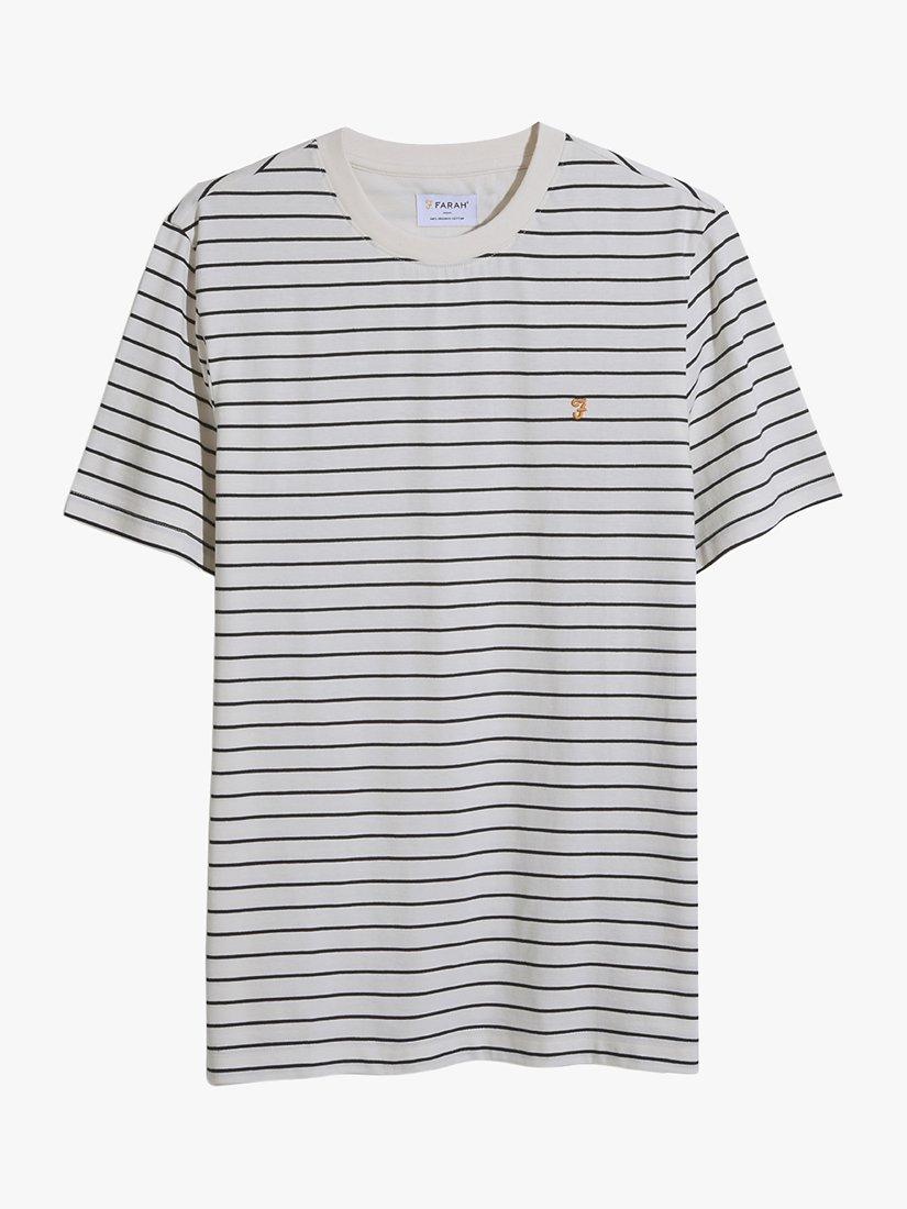 Farah Oakland Short Sleeve T-Shirt, Ecru/Multi, L