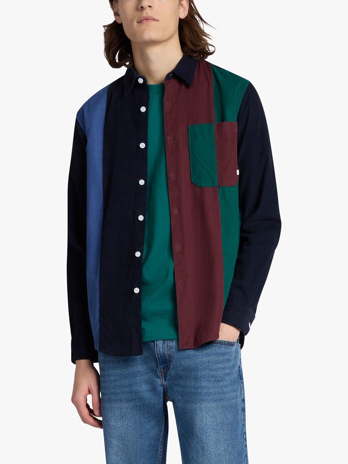 Farah Panino Patch Casual Fit Cotton Shirt, True Navy