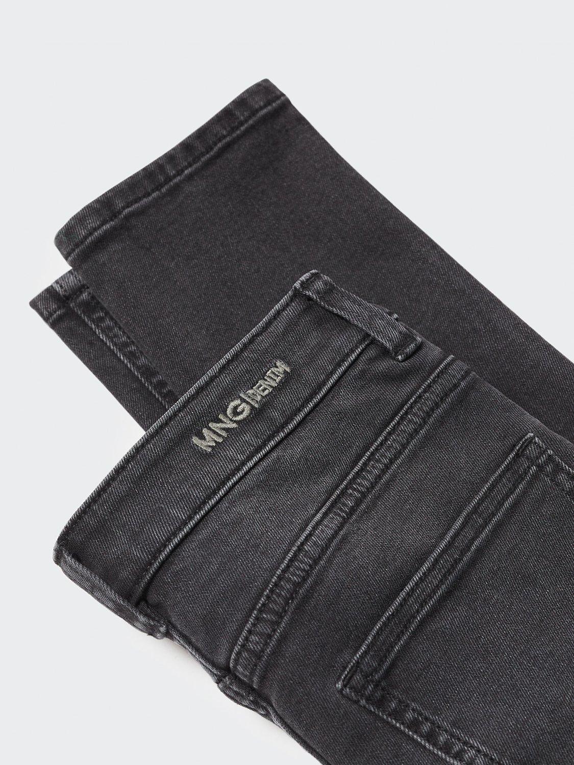 Product image 3 of 3, which shows Mango Kids' Slim Fit Cropped Jeans, Open Grey, 6 years