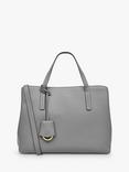 Radley Dukes Place Grainy Leather Medium Zip-Top Grab Bag, Cloud Burst