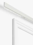 John Lewis Aluminium Uncorded Heavyweight Curtain Track, White