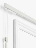 John Lewis Aluminium Corded Curtain Track, White