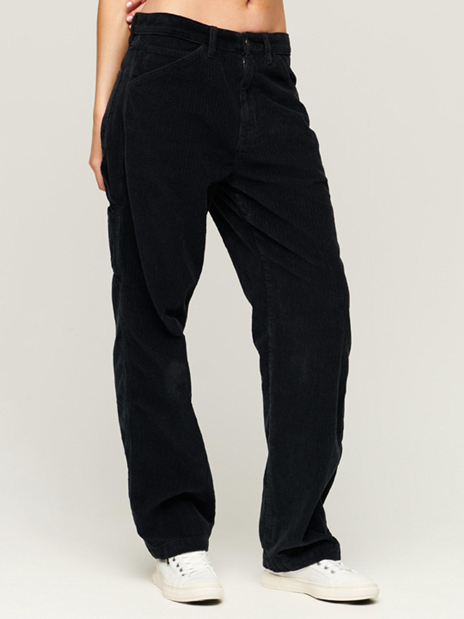 Superdry Cord Carpenter Trousers, Eclipse Navy
