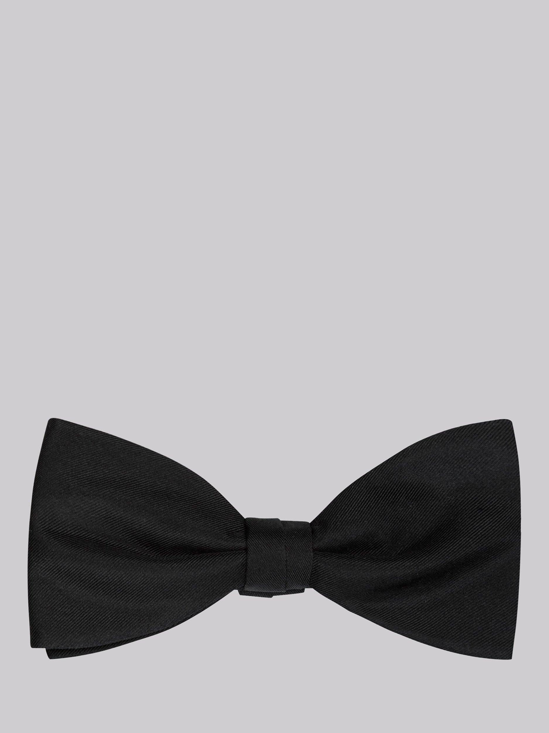 Product image 1 of 1, which shows BLK SILK RT BOW TIE BK One
