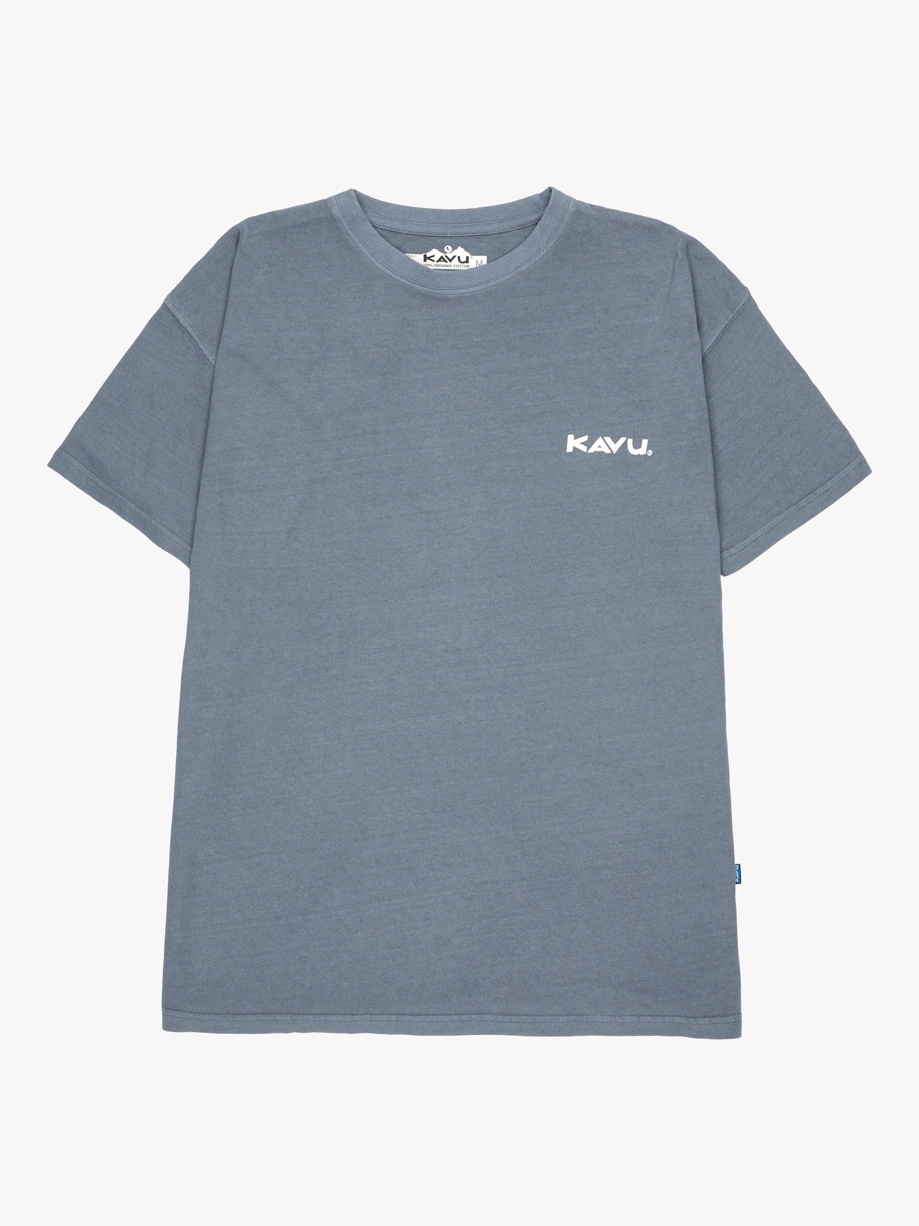 KAVU Casual Crew Fit Logo T-Shirt, Grey
