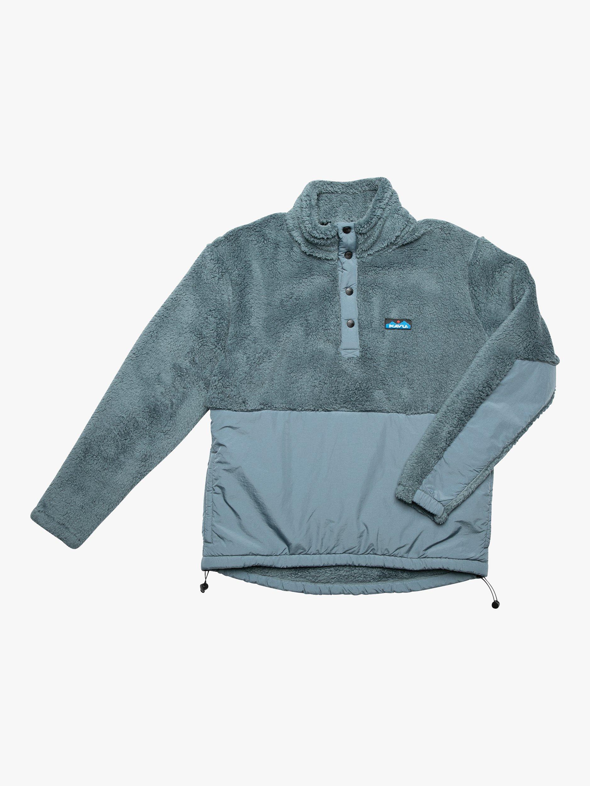 KAVU Half Placket Pullover Fleece, Stormy Weather
