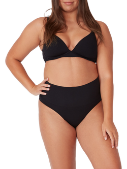 Ambra Seamless Smoothies G String Briefs, Pack of 2, Black