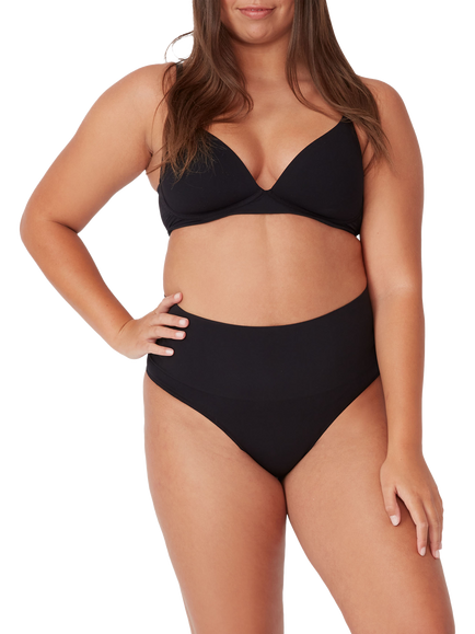 Ambra Seamless Smoothies Light Control G String Briefs, Pack of 2, Black