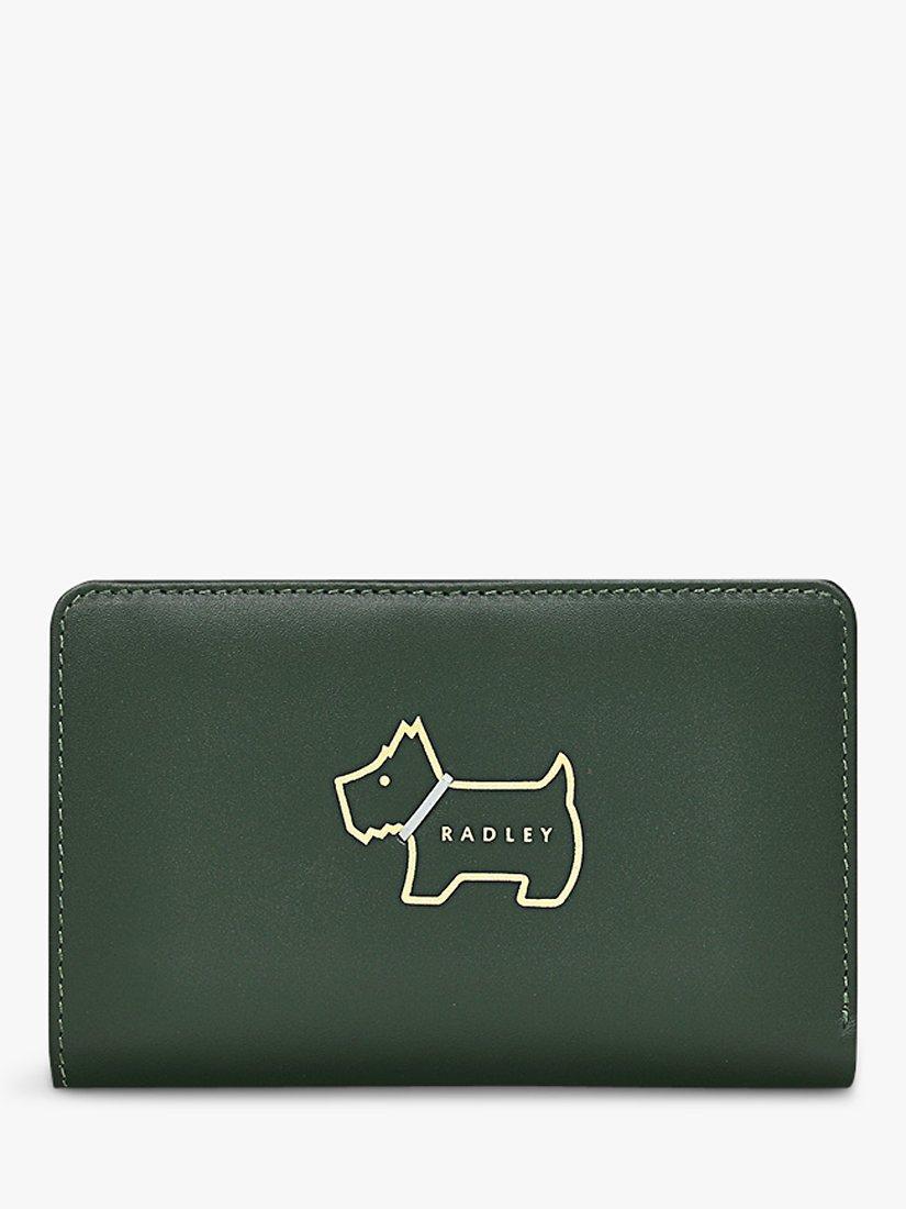 Radley Heritage Dog Outline Medium Leather Bifold Purse, Dragon