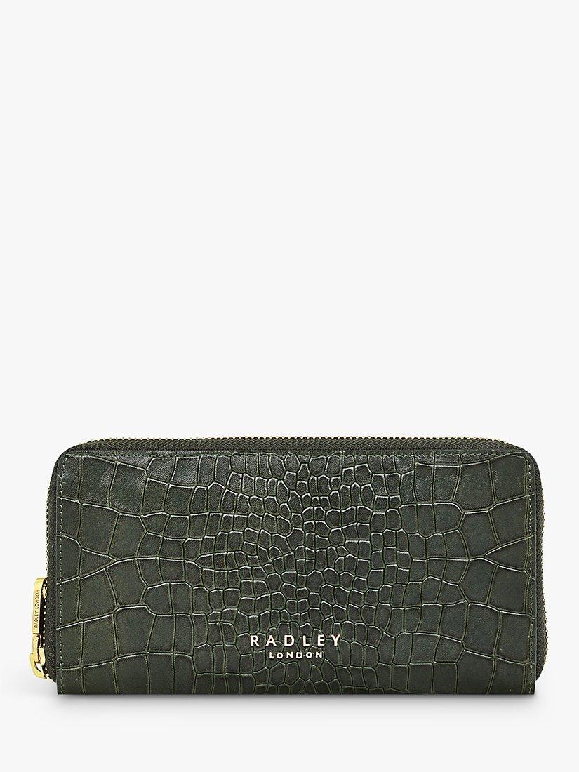 Radley Linden Gardens Faux Croc Large Zip-Around Matinee Purse, Dragon