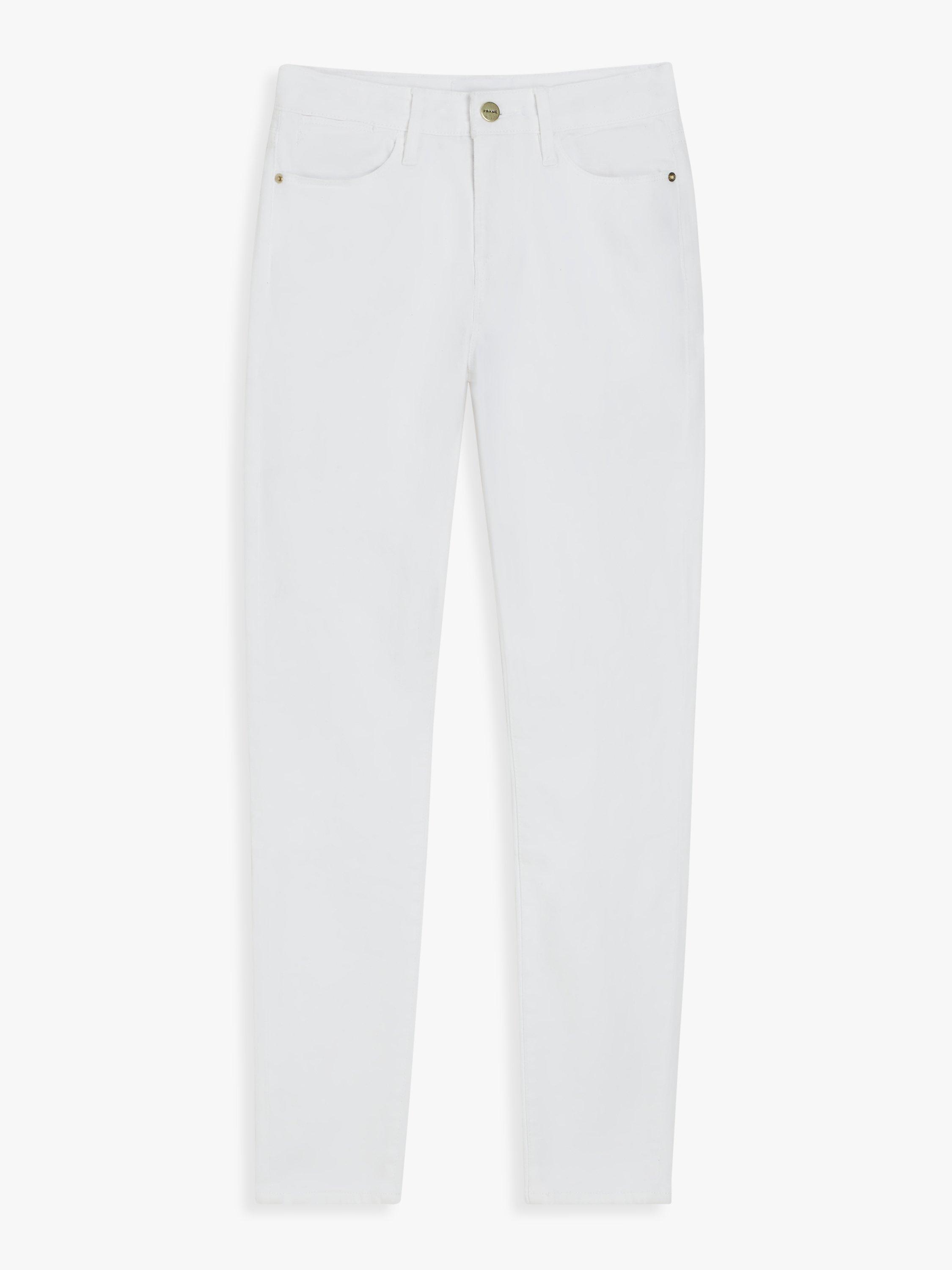 Product image 4 of 6, which shows FRAME Le High Skinny Jeans, Blanc, 28