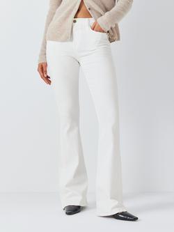 FRAME Le High Flared Jeans, Blanc, Blanc