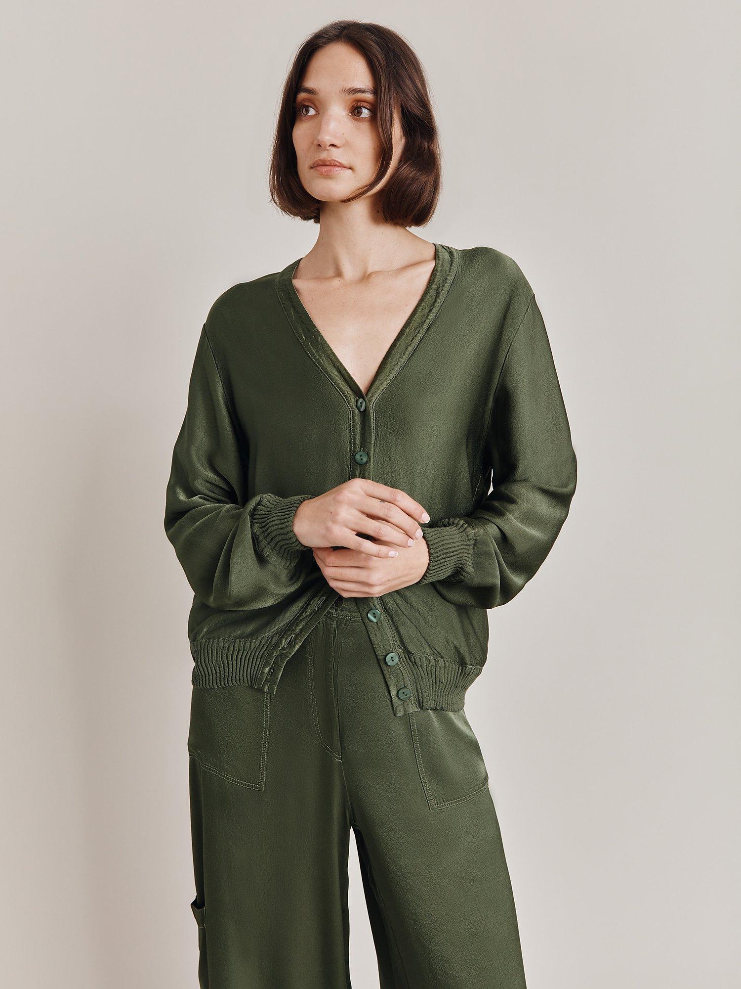 Ghost Mia Bomber Jacket, Thyme