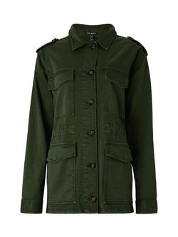 Baukjen Drake Organic Cotton Utility Jacket - view 2, Deep Khaki