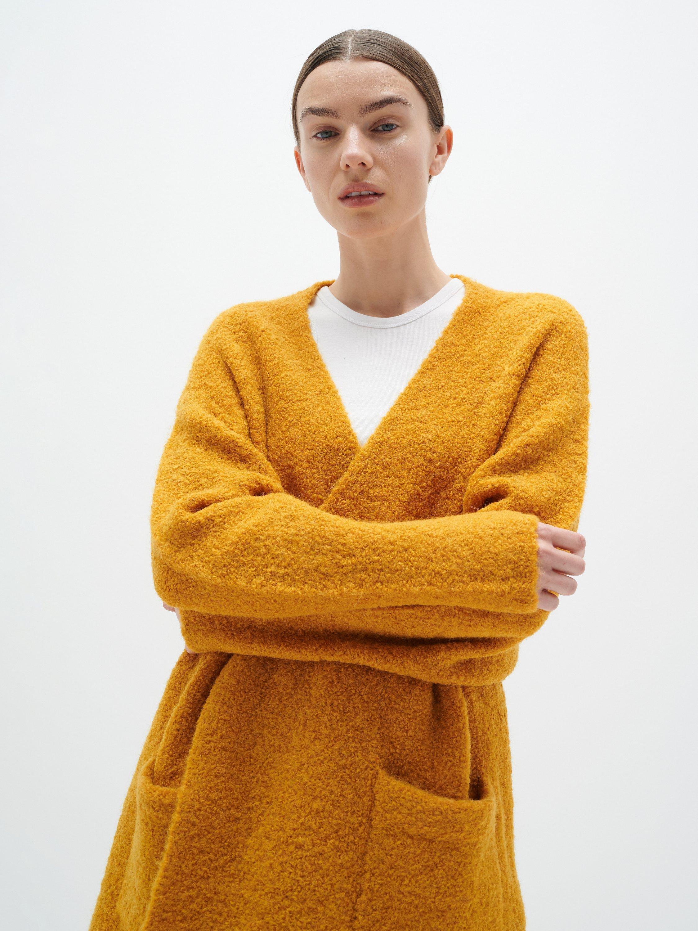 InWear Rocco Wool Blend Long Cardigan, Dijon
